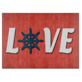 nautische Liebe Schneidebrett (Vorderseite)