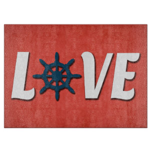 nautische Liebe Schneidebrett