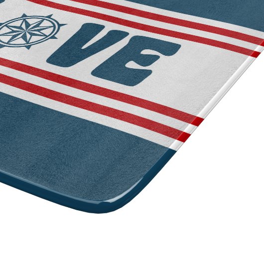 nautische Liebe Schneidebrett (Ecke)