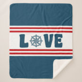 nautische Liebe Sherpadecke (Vorderseite)
