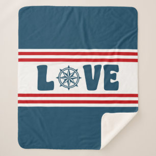 nautische Liebe Sherpadecke