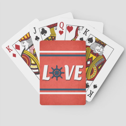 nautische Liebe Spielkarten (Rückseite)