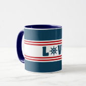 nautische Liebe Tasse (Vorderseite Links)