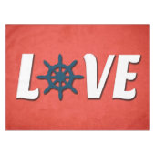 nautische Liebe Tischdecke (Vorderseite (Horizontal))