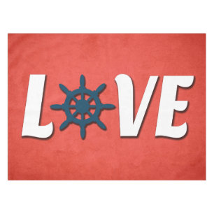 nautische Liebe Tischdecke
