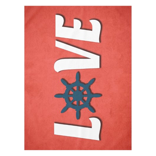 nautische Liebe Tischdecke (Vorderseite)