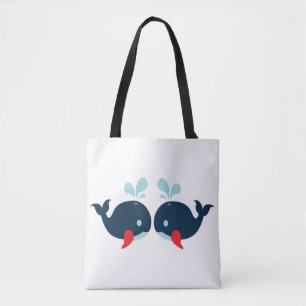 Nautische Liebeswale Fischliebe - Marine Matrose S Tasche