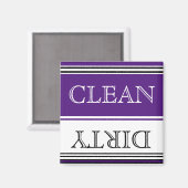 Nautische Lila Geschirrspülmaschine Geschirrspülma Magnet (Vorderseite/Rückseite)