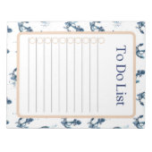 Nautische Liste Notizblock (Vorderseite)