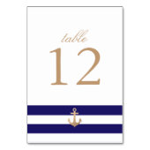 Nautische Marine Tischnummer (Rückseite)