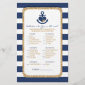 Nautische Marine und Gold, was in Ihrem Flyer stec (Vorne)