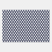 Nautische Marine und Weiß Geschenkpapier Set (Vorderseite 2)