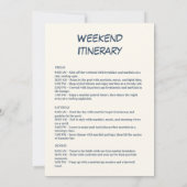 Nautische Marineküste Bachelorette Einladung (Rückseite)