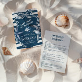 Nautische Marineküste Bachelorette Einladung