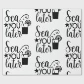 Nautische Meer Sie später Thema Geschenkpapier (Flach)