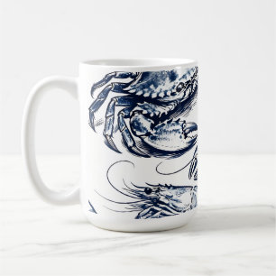 Nautische Meeresfrüchte-Hummer-Krebs-Skizze Kaffeetasse