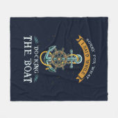 Nautische Meldung Docking the Boat Anchor and Rope Fleecedecke (Vorderseite (Horizontal))