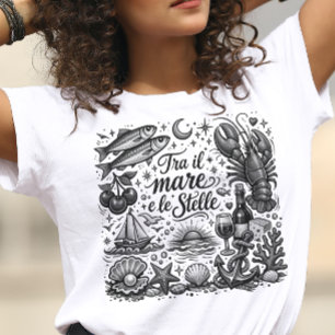 Nautische Mix-Tätowierungen T-Shirt