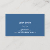 Nautische Monogram Anchor Navy Blue Business Cards Visitenkarte (Rückseite)