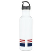 Nautische Monogramm Edelstahlflasche (Rückseite)