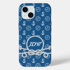 Nautische Monogramm Handy-Fall Case-Mate iPhone Hülle