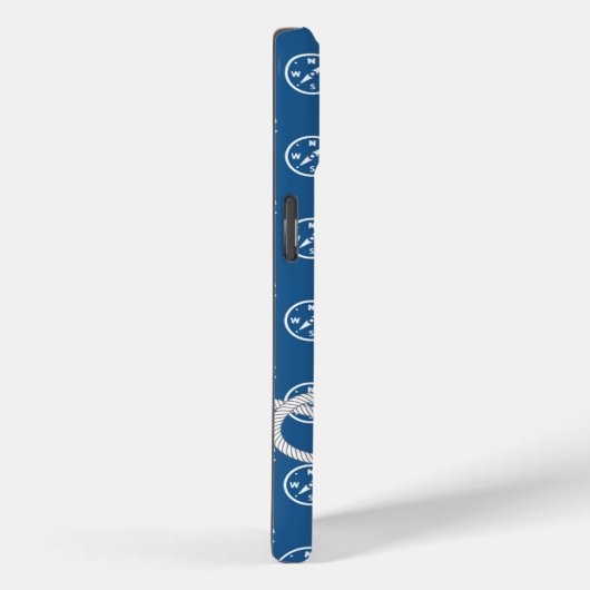 Nautische Monogramm Handy-Fall Case-Mate iPhone Hülle (Rückseite / Rechts)