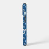 Nautische Monogramm Handy-Fall iPhone 15 Hülle (Linke Seite)