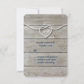 Nautische Monogramm-UAWG RSVP Karte (Vorderseite)