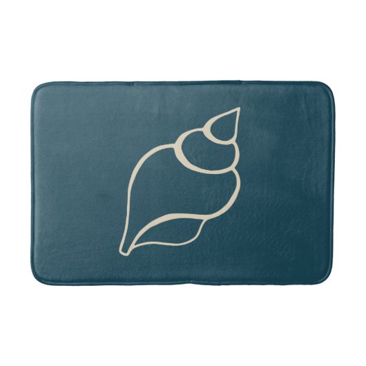 Nautische Muschel Bad Mat Rug Badematte (Vorderseite)
