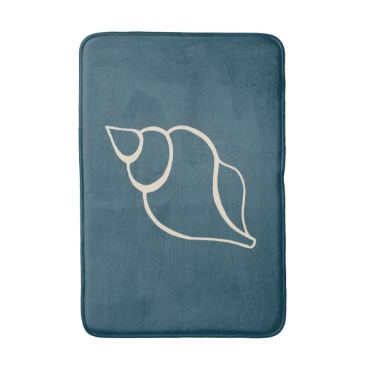 Nautische Muschel Bad Mat Rug Badematte (Vorderseite Vertikal)