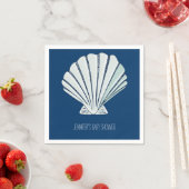 Nautische Muschel Serviette (Beispiel)