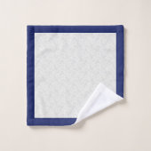 Nautische Muscheln auf Navy-Bath-Handtuch-Set Badhandtuch Set (Waschlappen)