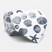 Nautische Muscheln Krawatte (Gerollt)