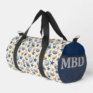 Nautische Muscheln Strandtasche Duffle Bag