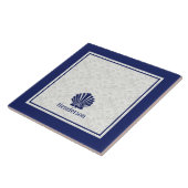 Nautische Muscheln zur Marine Fliese (Seite)