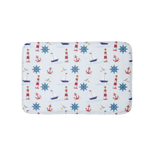Nautische Muster Badematte