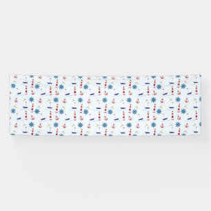 Nautische Muster Banner