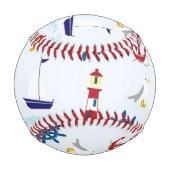 Nautische Muster Baseball (Rückseite)