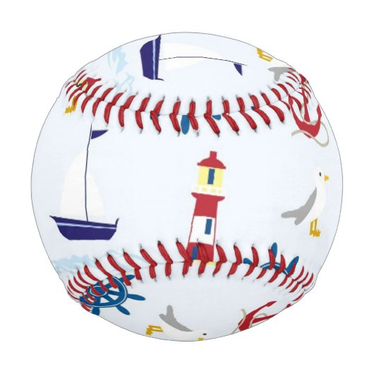Nautische Muster Baseball (Vorderseite)