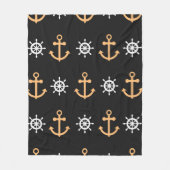 Nautische Muster Fleecedecke (Vorderseite)