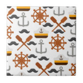 Nautische Muster Fliese (Vorderseite)