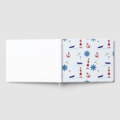 Nautische Muster Gästebuch (Voll)