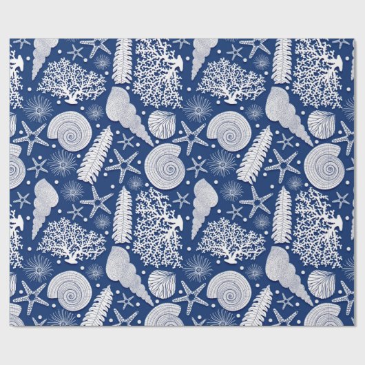 Nautische Muster Geschenkpapier (Flach)