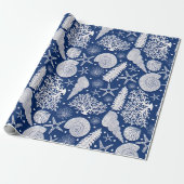 Nautische Muster Geschenkpapier (Ungerollt)