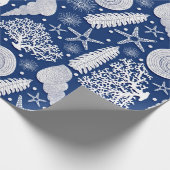 Nautische Muster Geschenkpapier (Ecke)