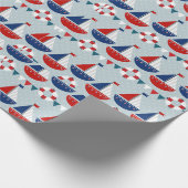 Nautische Muster Geschenkpapier (Ecke)