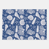 Nautische Muster Geschenkpapier Set (Vorderseite 3)