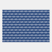 Nautische Muster Geschenkpapier Set (Vorderseite 2)