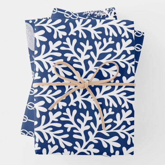 Nautische Muster Geschenkpapier Set (Beispiel)
