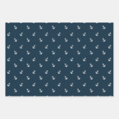 Nautische Muster Geschenkpapier Set (Vorderseite 2)